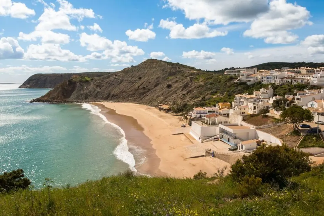Burgau fishing village and beach