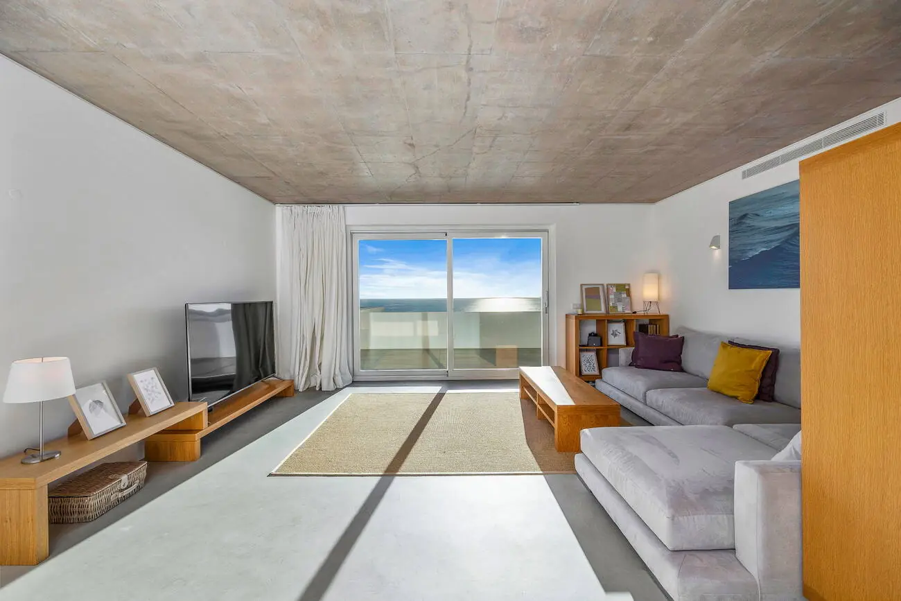 Upper-floor living area with Atlantic views